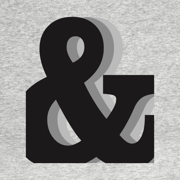 Discover Ampersand - And Symbol - Minimal - Ampersand - T-Shirt