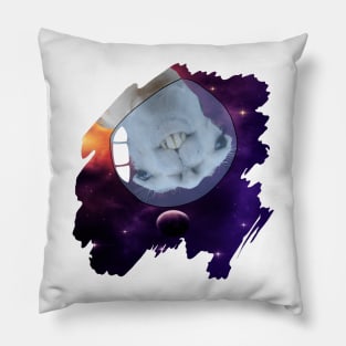 Sneaky Llama in Outer Space Pillow