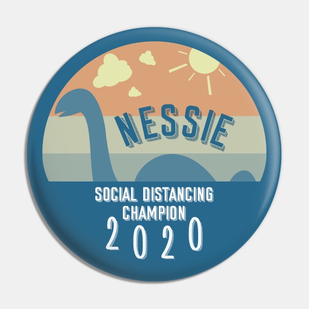 Social Distancing Champion 2020 Pin by nonbeenarydesigns