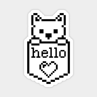 Puppy Dog In The Pocket / Hello sign / Perfect gift for every Kid Magnet