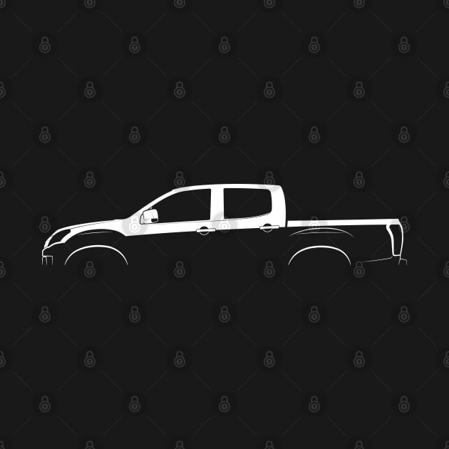 Isuzu D-Max (2012) Silhouette by Car-Silhouettes