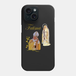 Fatima T-Shirt Virgin Mary & John Paul II Catholic T-Shirt Phone Case