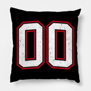 Number Double Zero Pillow