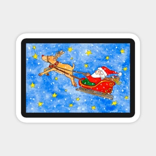 Santa's Sleigh Magnet