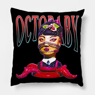 Octobaby RED by ST.CLEON Pillow