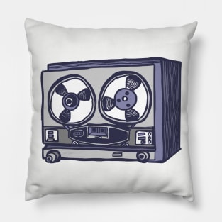 Vintage Tape Recorder Pillow