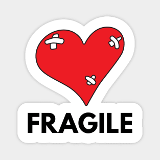 Fragile Heart - black Magnet