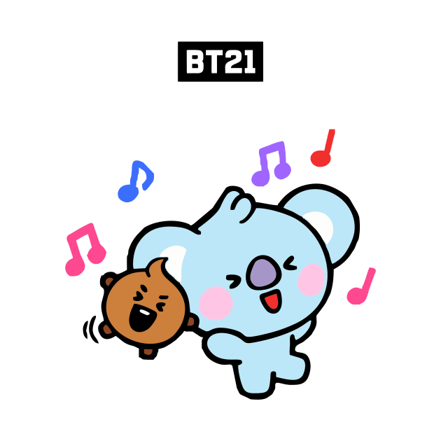 bt21 bts exclusive design 30 by Typography Dose