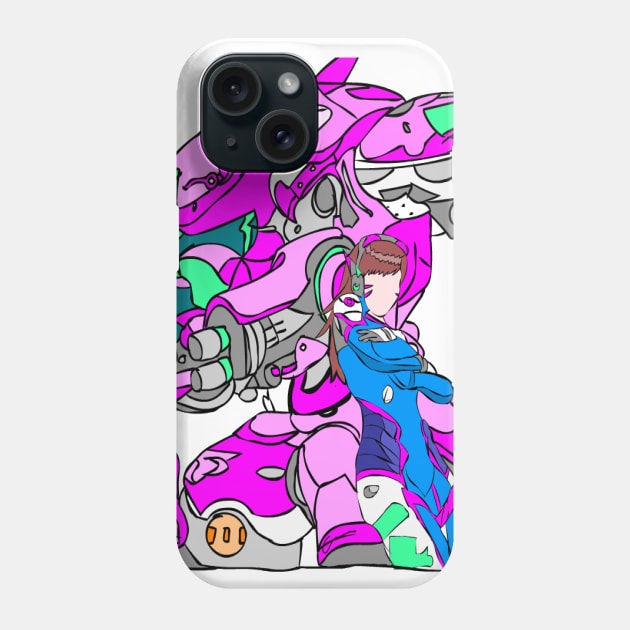 D-va Phone Case by Materiaboitv