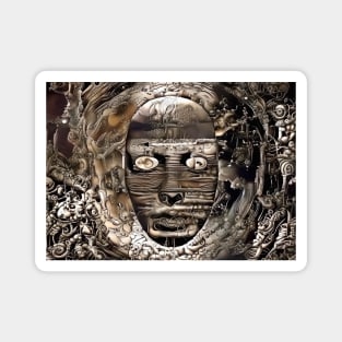 Mystic abstract mask Magnet