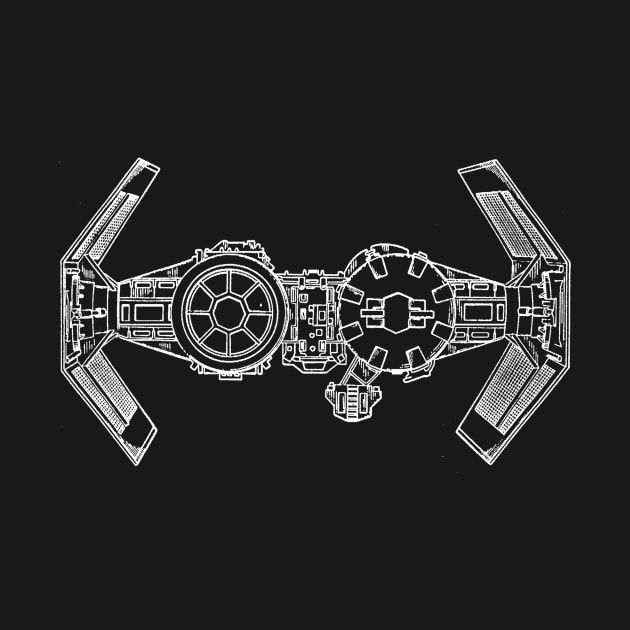 Toy Spaceship Vintage Patent Drawing by TheYoungDesigns