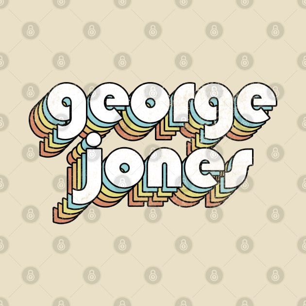 George Jones - Retro Rainbow Letters by Dimma Viral