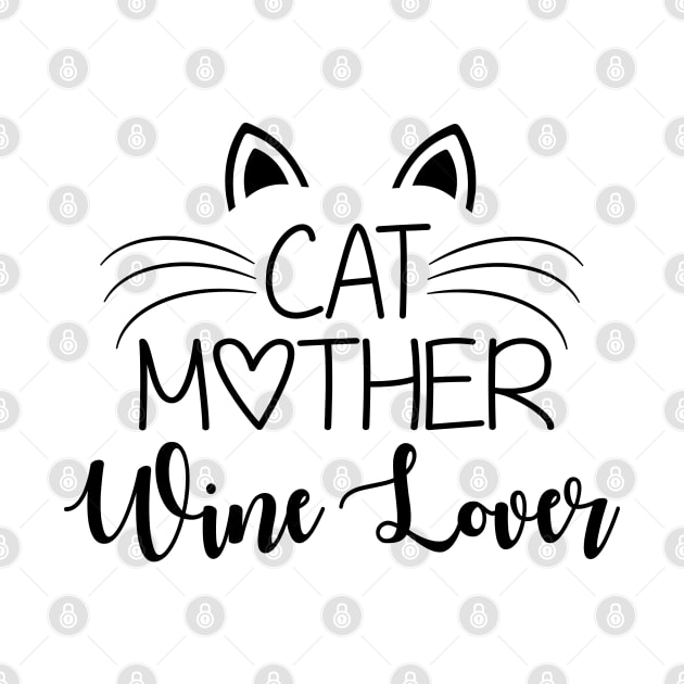 Cat Mother Wine Lover by defytees