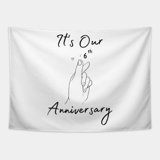 It's Our Sixth Anniversary Tapestry