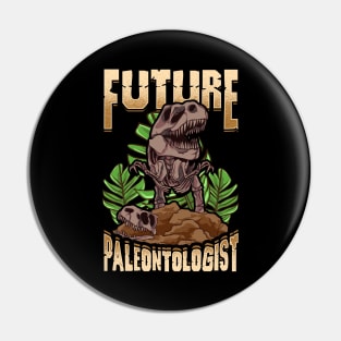 Cute Future Paleontologist Dinosaur Fossil Hunter Pin