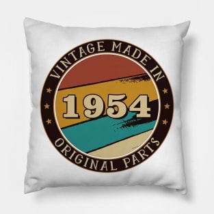 Vintage Made In 1954 Original Parts Pillow