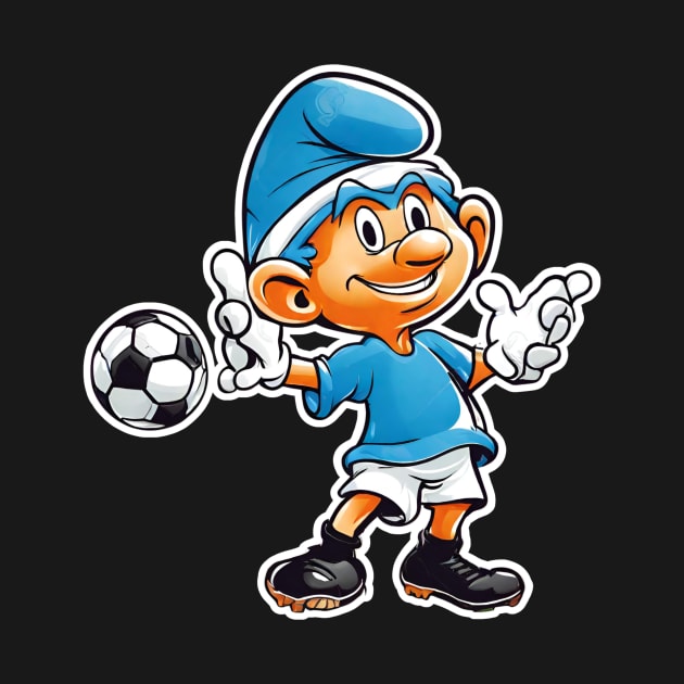 smurf playing football by Smurf