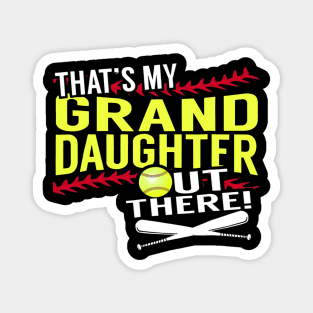 My Granddaughter - Baseball and Softball Grandpa & Grandma Magnet