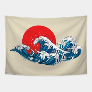 Big Wave Japan Tapestry