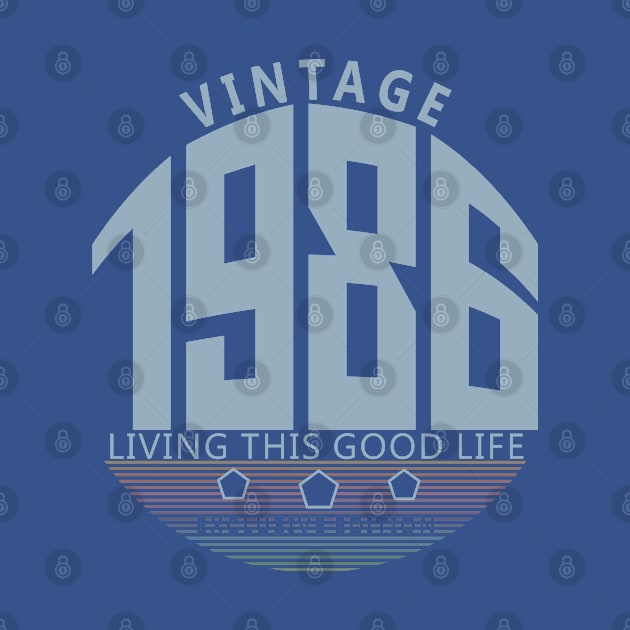 34th Birthday T-Shirt - Vintage 1986 by Reshartinc