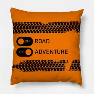 Off road, on adventure Pillow