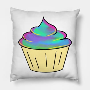 vanilla fluorescent cupcake Pillow