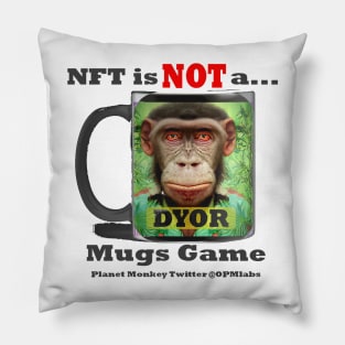 Funny Bored Animal Crypto NFT Meme Pillow