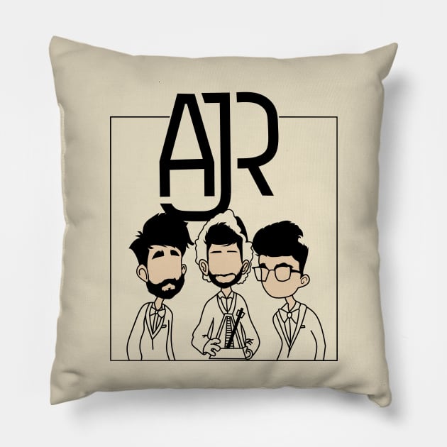 AJR Cartoons Pillow by mirailecs