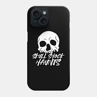 Haunting Shadows: Striking Halloween Skull Design Phone Case