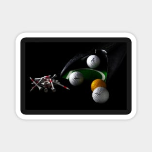 Golf Balls & Tees Magnet