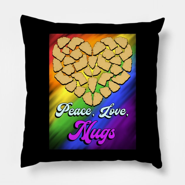 Peace, Love, Nugs Pillow by TrendyThreads