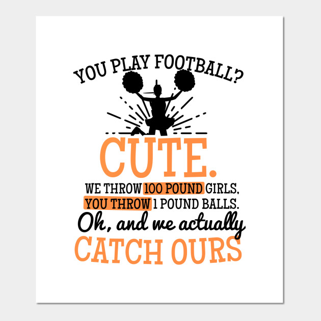 Mom Cheerleading Shirt You Play Football Cute Gift Mom
