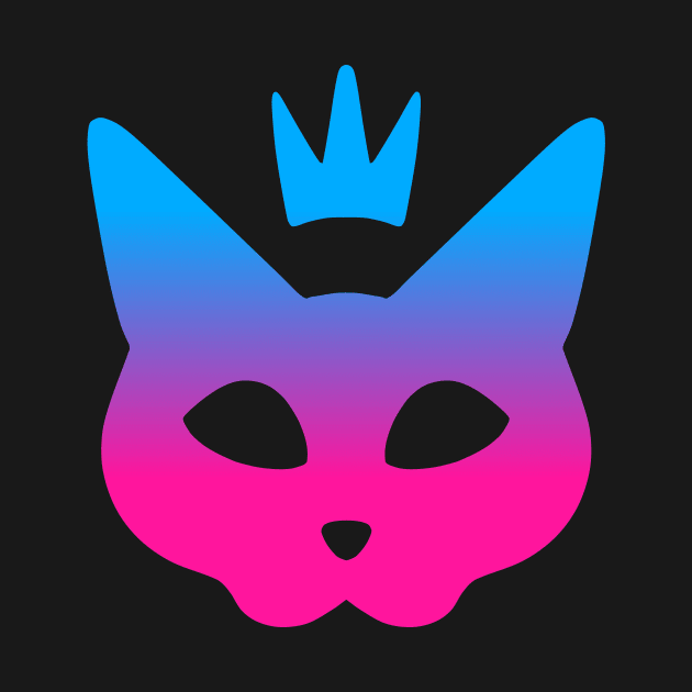 Cat Queen - Blue & Pink by ALH