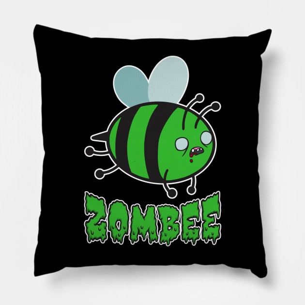 Zom-Bee Pillow by DavesTees