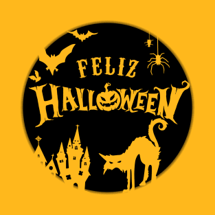 Feliz Halloween - moon design T-Shirt
