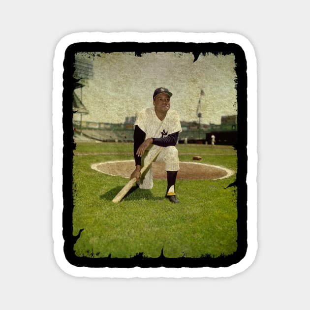 Elston Howard in New York Yankees Magnet by anjaytenan