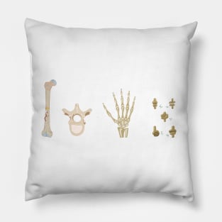 Anatomy Art Bones Pillow