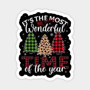 Christmas Trees It's The Most Wonderful Time Of The Year Magnet