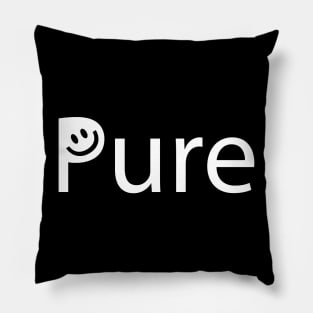 Pure artistic text design Pillow