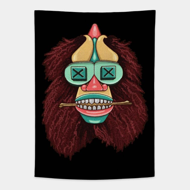 TRIBAL WARRIOR Tapestry by NEXT OF KING