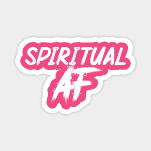 Spiritual AF – White Magnet