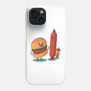 Happy Fast Food Friends Phone Case