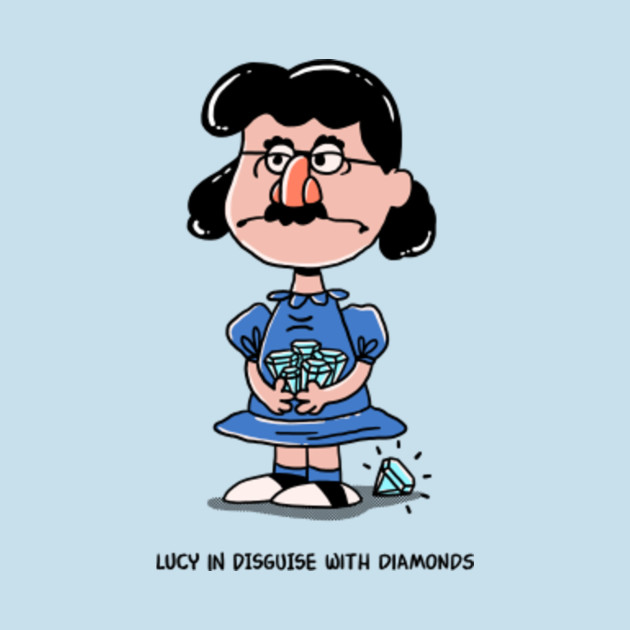 Lucy In Disguise with Diamonds Peanuts TShirt TeePublic Lucy In Disguise with Diamonds Peanuts TShirt TeePublic