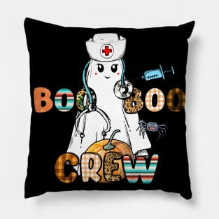 Boo Boo Crew Nurse Shirts Halloween Nurse Shirts for Women Pillow