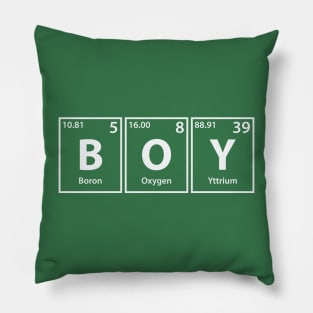 Boy (B-O-Y) Periodic Elements Spelling Pillow