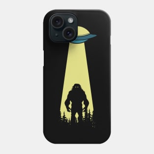 Bigfoot ufo Abduction Phone Case