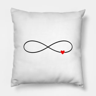 heart infinity symbol love sign gift family Pillow