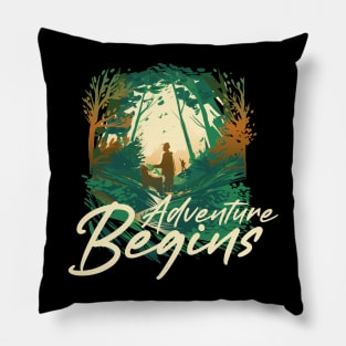 A New Adventure Begins Pillow