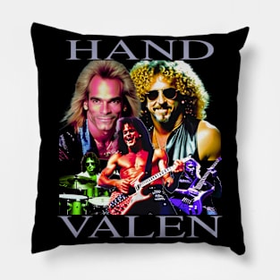 Hand Valen - Rock Music Band Guitar That Rocks Very Loud 80's Very Cool (parody) Pillow