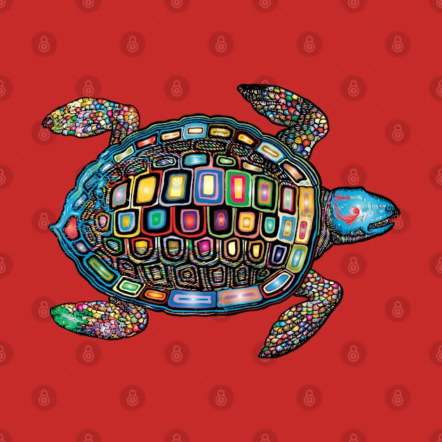 Turtle Colorful by Mako Design 